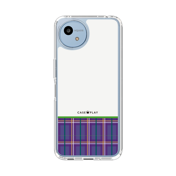 Slim Protection Case［ CASEPLAY Tartan Check - Purple ］