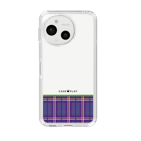 Slim Protection Case［ CASEPLAY Tartan Check - Purple ］