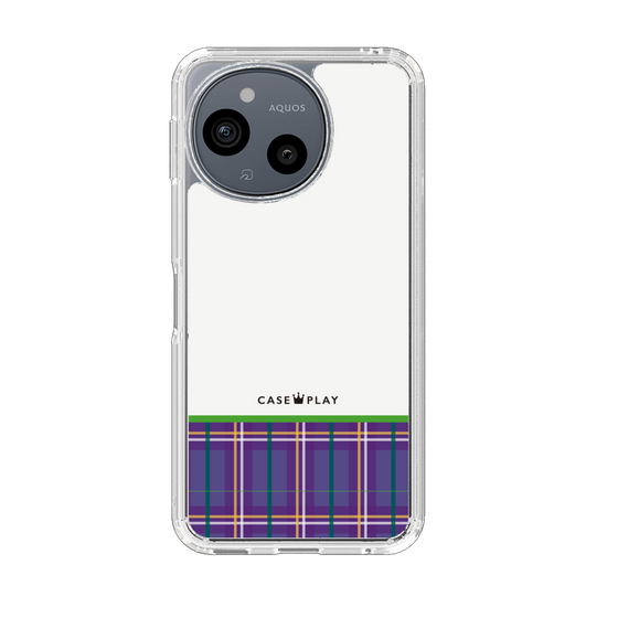 Slim Protection Case［ CASEPLAY Tartan Check - Purple ］