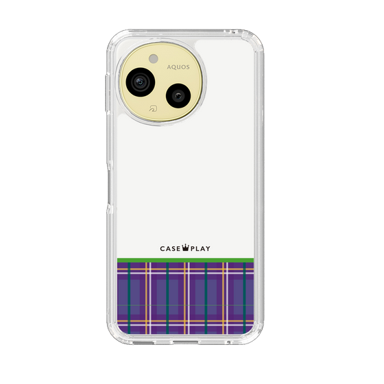 Slim Protection Case［ CASEPLAY Tartan Check - Purple ］