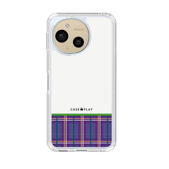 Slim Protection Case［ CASEPLAY Tartan Check - Purple ］