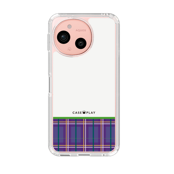 Slim Protection Case［ CASEPLAY Tartan Check - Purple ］