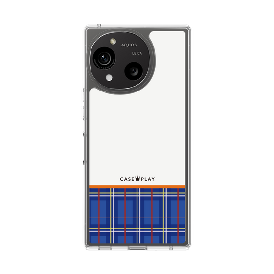 Slim Protection Case［ CASEPLAY Tartan Check - Blue ］