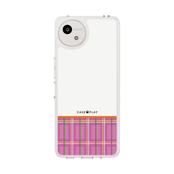 Slim Protection Case［ CASEPLAY Tartan Check - Pink ］
