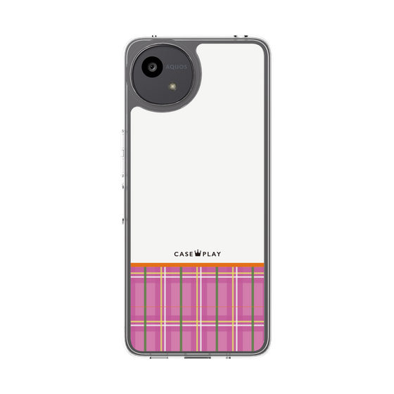 Slim Protection Case［ CASEPLAY Tartan Check - Pink ］