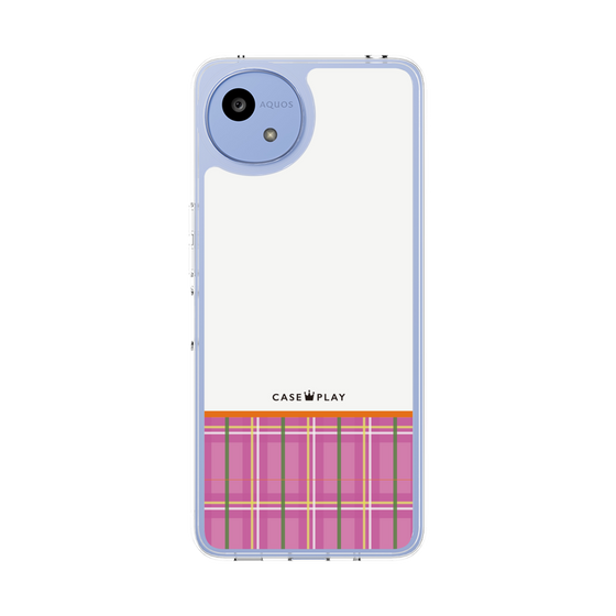 Slim Protection Case［ CASEPLAY Tartan Check - Pink ］