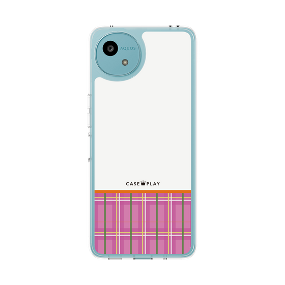 Slim Protection Case［ CASEPLAY Tartan Check - Pink ］