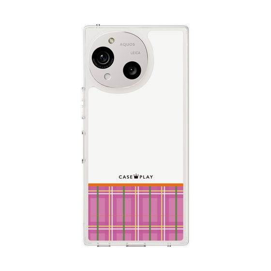 Slim Protection Case［ CASEPLAY Tartan Check - Pink ］