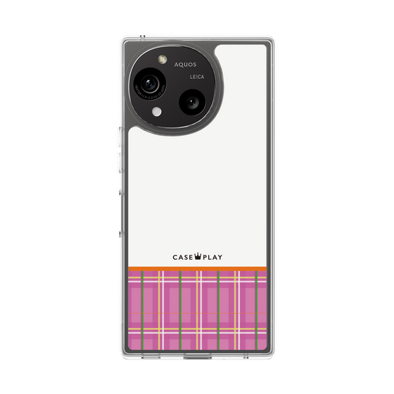 Slim Protection Case［ CASEPLAY Tartan Check - Pink ］