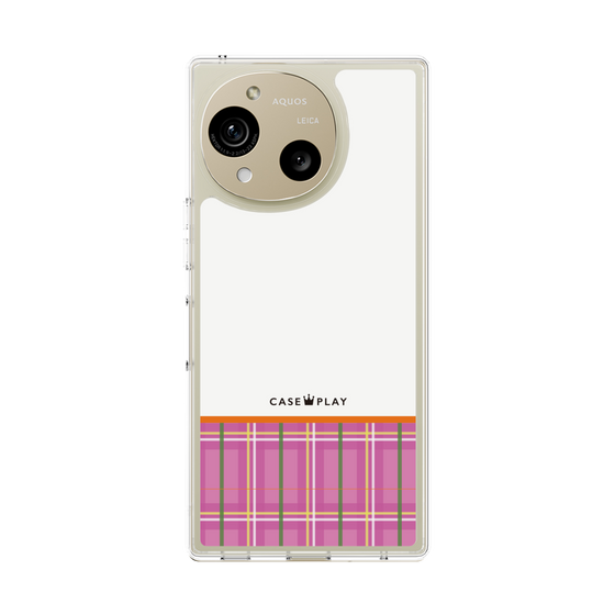 Slim Protection Case［ CASEPLAY Tartan Check - Pink ］