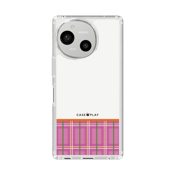 Slim Protection Case［ CASEPLAY Tartan Check - Pink ］