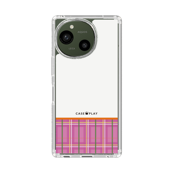 Slim Protection Case［ CASEPLAY Tartan Check - Pink ］