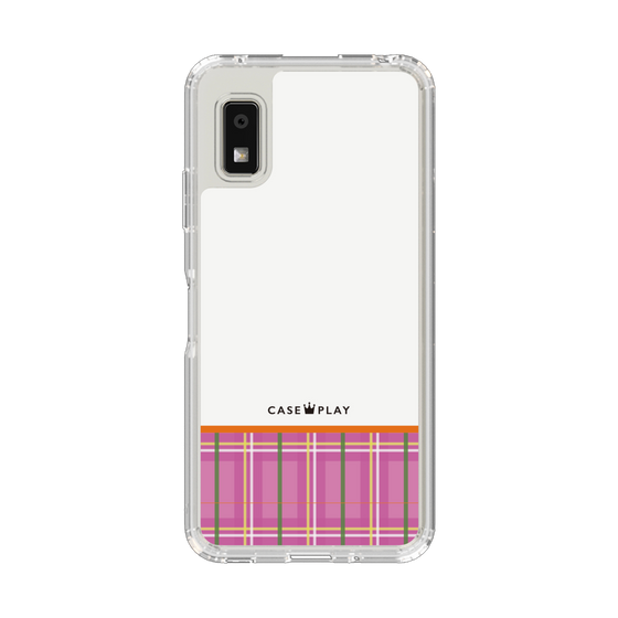 Slim Protection Case［ CASEPLAY Tartan Check - Pink ］