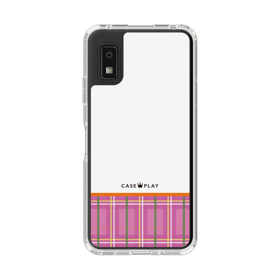 Slim Protection Case［ CASEPLAY Tartan Check - Pink ］