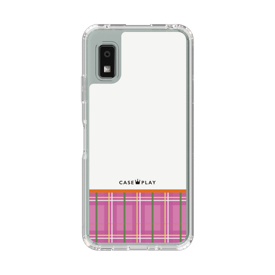 Slim Protection Case［ CASEPLAY Tartan Check - Pink ］