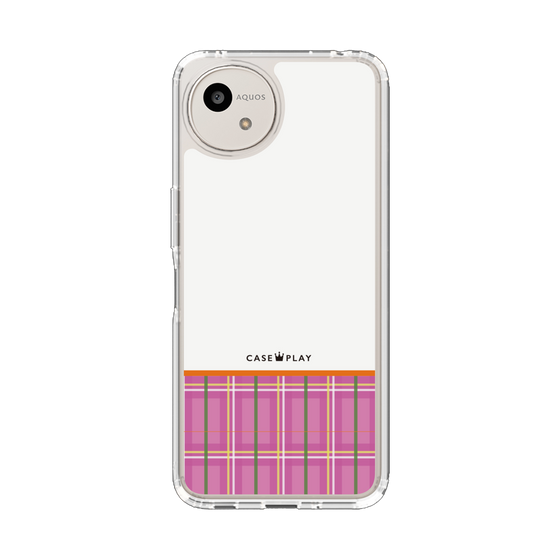 Slim Protection Case［ CASEPLAY Tartan Check - Pink ］