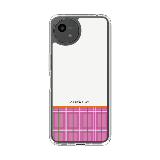 Slim Protection Case［ CASEPLAY Tartan Check - Pink ］