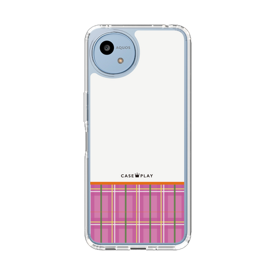 Slim Protection Case［ CASEPLAY Tartan Check - Pink ］