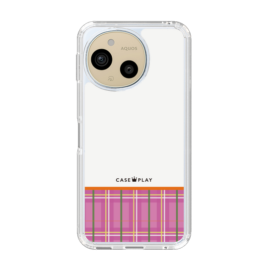 Slim Protection Case［ CASEPLAY Tartan Check - Pink ］