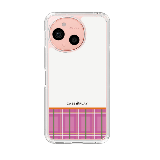 Slim Protection Case［ CASEPLAY Tartan Check - Pink ］