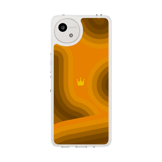 Slim Protection Case［ CASEPLAY Winding Pattern - Orange ］
