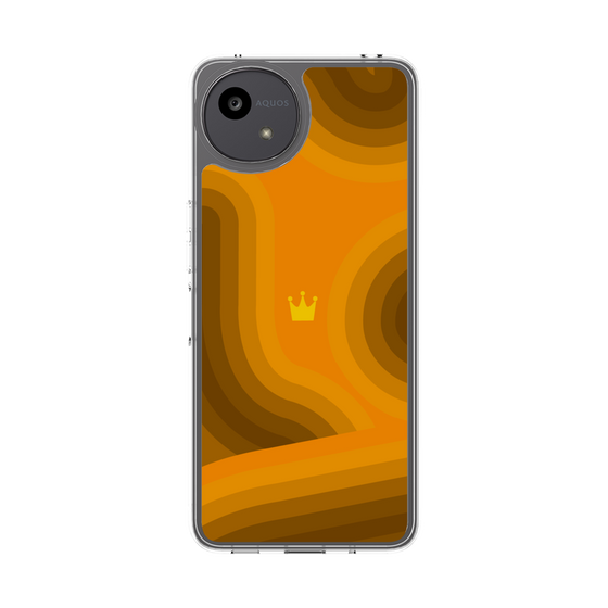 Slim Protection Case［ CASEPLAY Winding Pattern - Orange ］