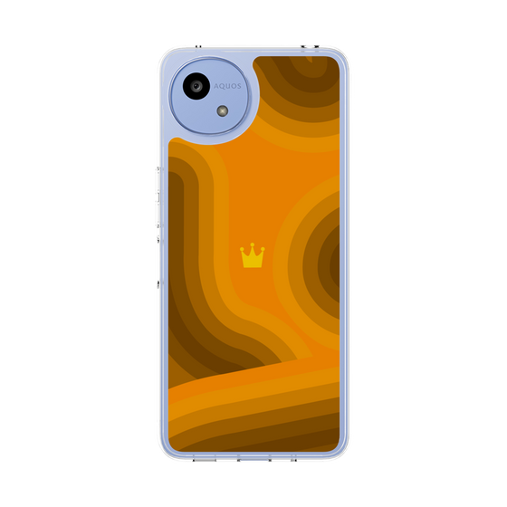 Slim Protection Case［ CASEPLAY Winding Pattern - Orange ］
