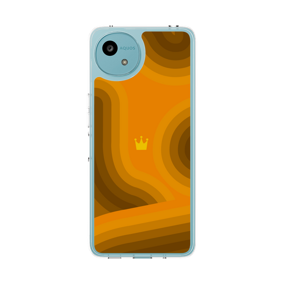 Slim Protection Case［ CASEPLAY Winding Pattern - Orange ］