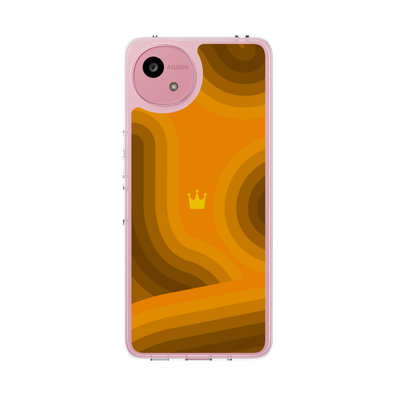 Slim Protection Case［ CASEPLAY Winding Pattern - Orange ］