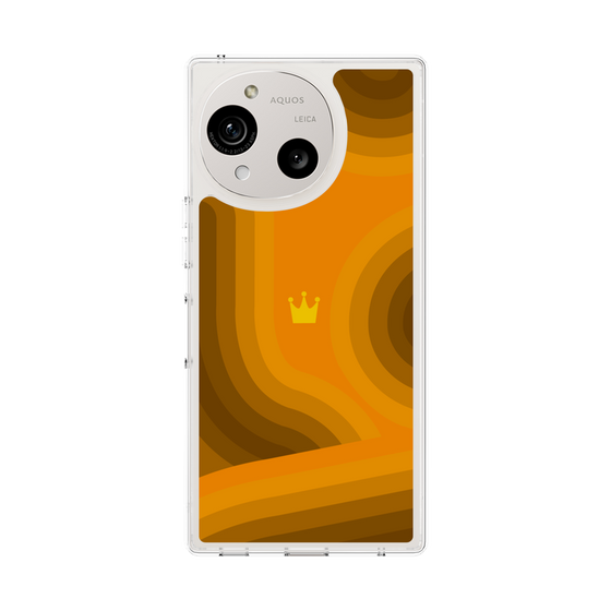 Slim Protection Case［ CASEPLAY Winding Pattern - Orange ］