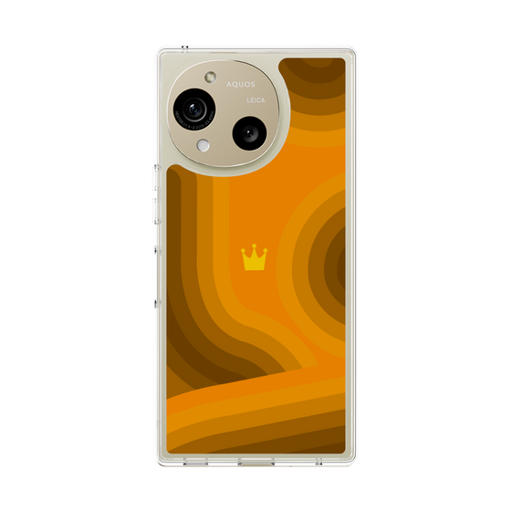 Slim Protection Case［ CASEPLAY Winding Pattern - Orange ］