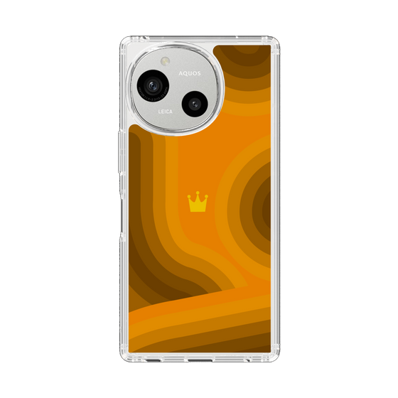 Slim Protection Case［ CASEPLAY Winding Pattern - Orange ］