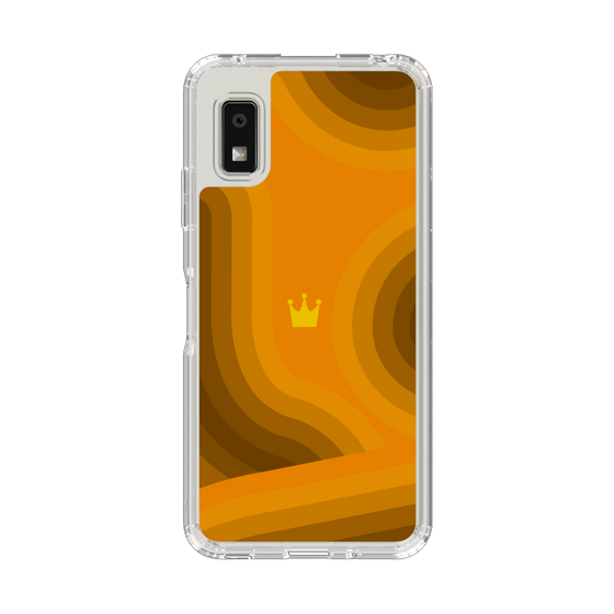 Slim Protection Case［ CASEPLAY Winding Pattern - Orange ］