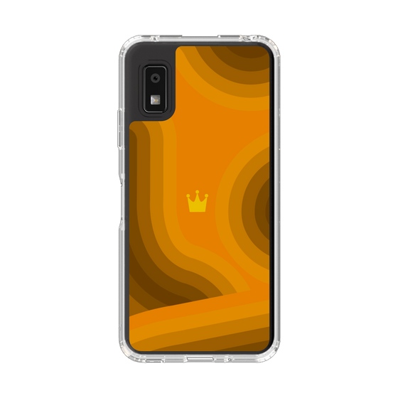 Slim Protection Case［ CASEPLAY Winding Pattern - Orange ］