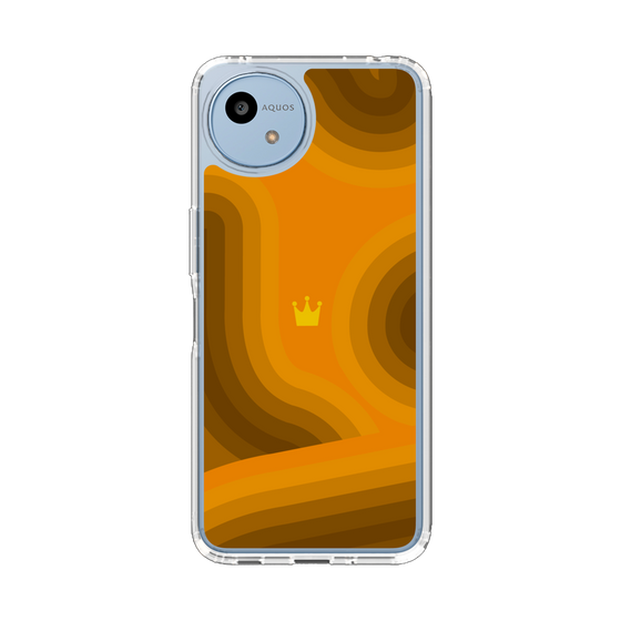 Slim Protection Case［ CASEPLAY Winding Pattern - Orange ］