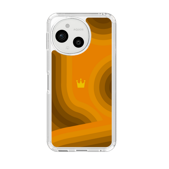 Slim Protection Case［ CASEPLAY Winding Pattern - Orange ］