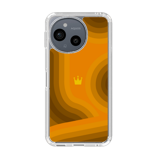 Slim Protection Case［ CASEPLAY Winding Pattern - Orange ］