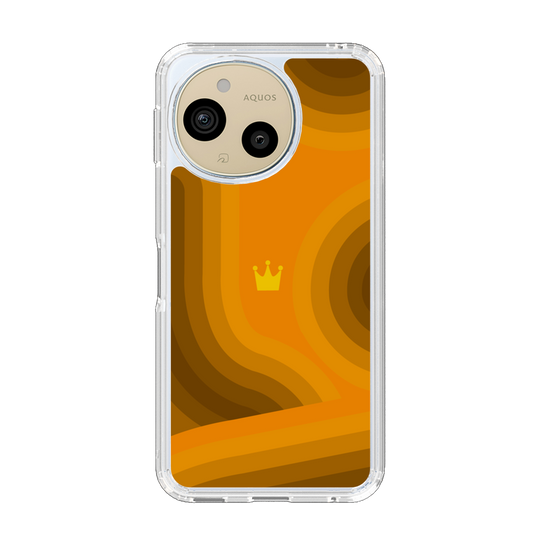 Slim Protection Case［ CASEPLAY Winding Pattern - Orange ］