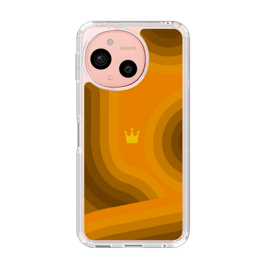 Slim Protection Case［ CASEPLAY Winding Pattern - Orange ］