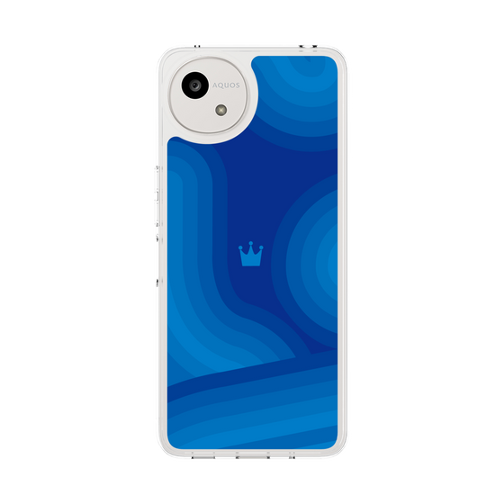 Slim Protection Case［ CASEPLAY Winding Pattern - Blue ］