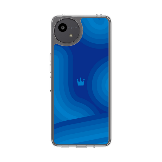 Slim Protection Case［ CASEPLAY Winding Pattern - Blue ］