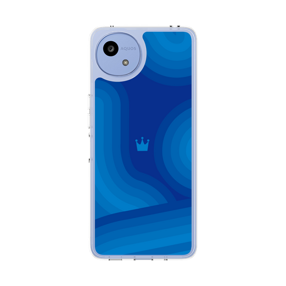 Slim Protection Case［ CASEPLAY Winding Pattern - Blue ］