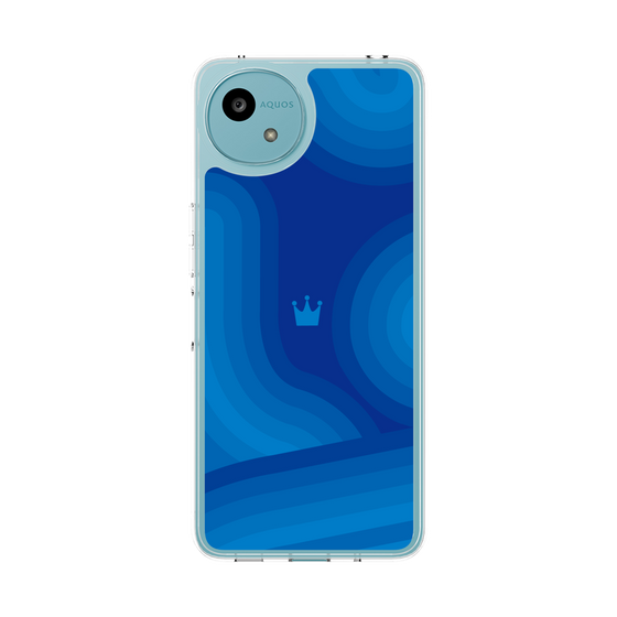 Slim Protection Case［ CASEPLAY Winding Pattern - Blue ］