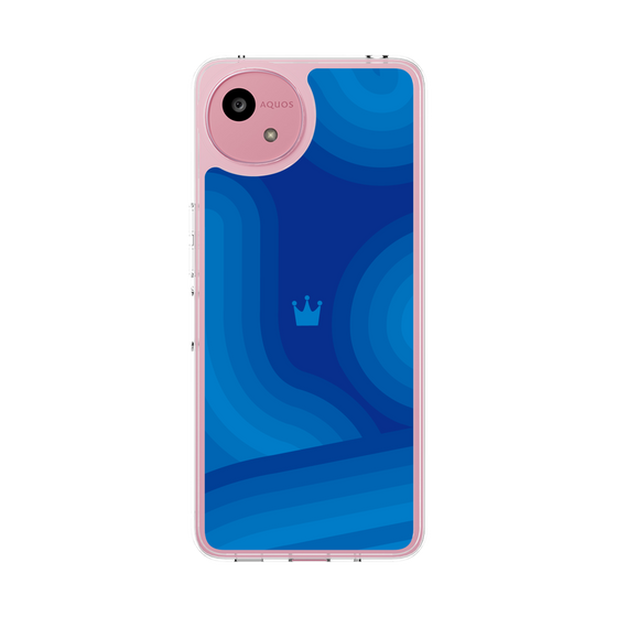 Slim Protection Case［ CASEPLAY Winding Pattern - Blue ］