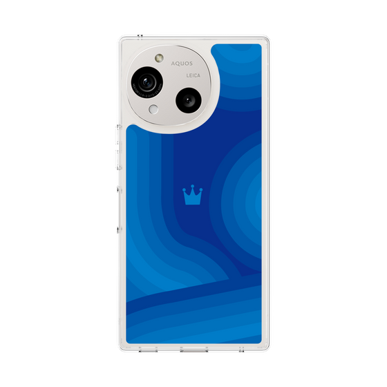 Slim Protection Case［ CASEPLAY Winding Pattern - Blue ］