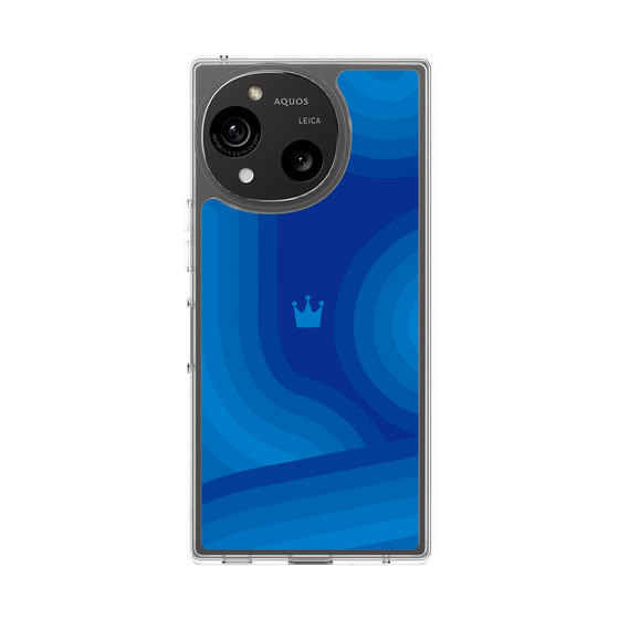 Slim Protection Case［ CASEPLAY Winding Pattern - Blue ］