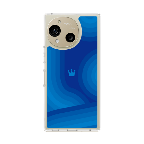 Slim Protection Case［ CASEPLAY Winding Pattern - Blue ］