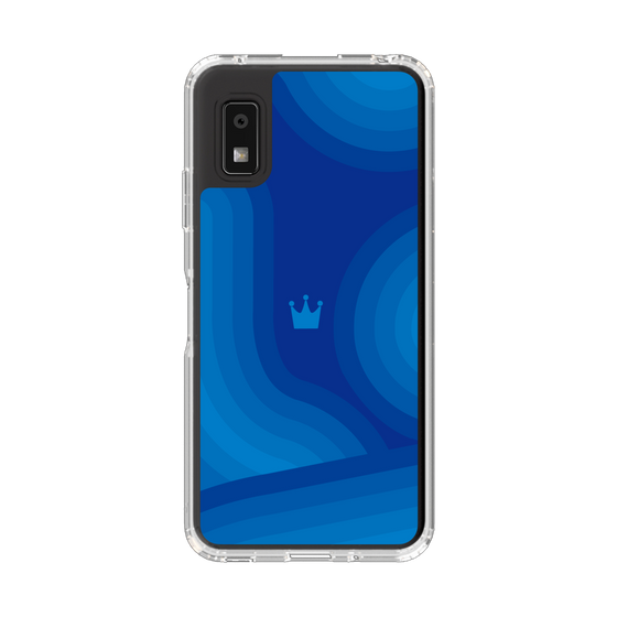 Slim Protection Case［ CASEPLAY Winding Pattern - Blue ］