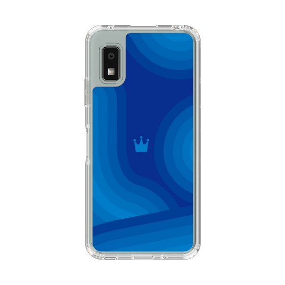 Slim Protection Case［ CASEPLAY Winding Pattern - Blue ］