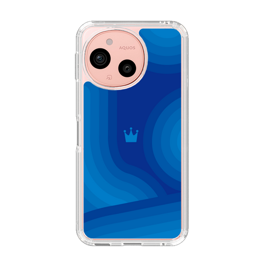 Slim Protection Case［ CASEPLAY Winding Pattern - Blue ］